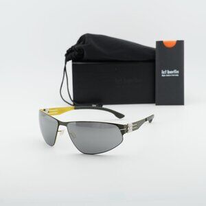Ic! Berlin REESE M1521 148 Shield Sunglasses - Black/Lemon Tree/Grey